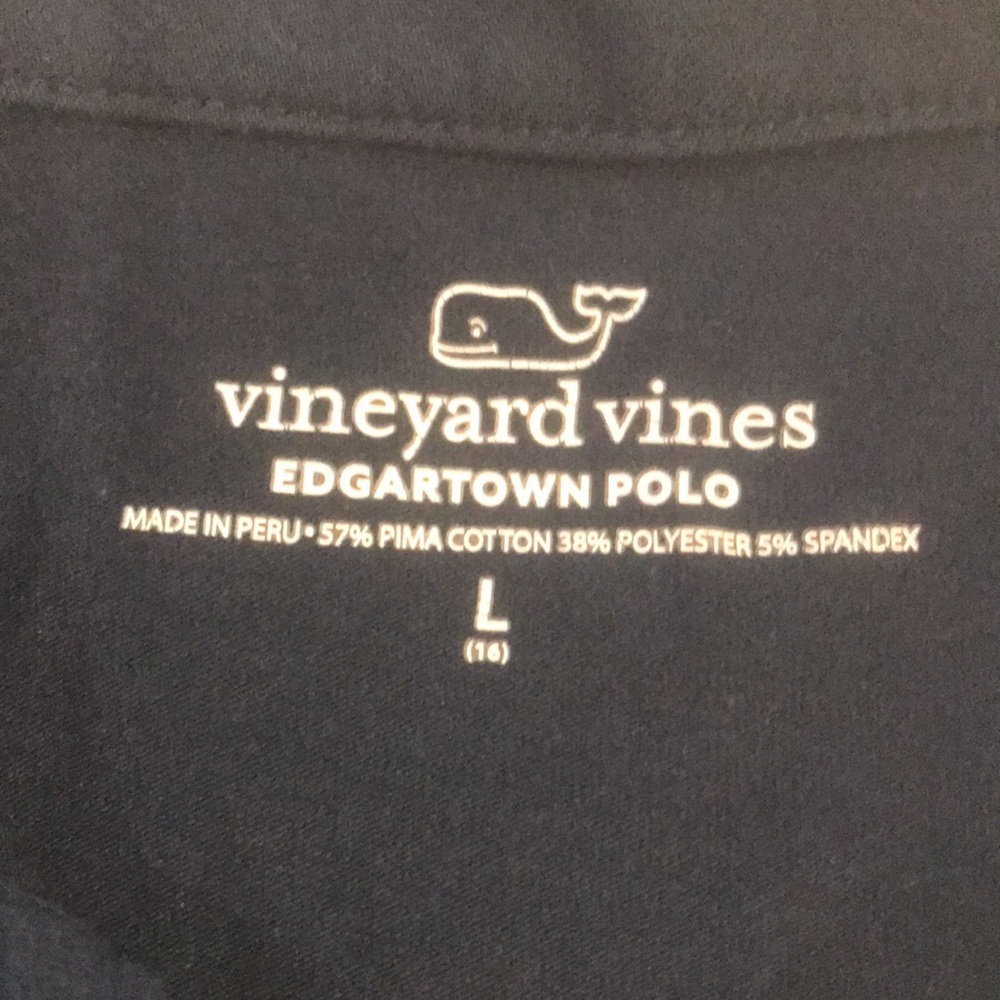 Vineyard vines boys size large long sleeve polo - Picture 2 of 2
